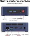 Beelink SER3 Mini PC, AMD Ryzen 3 3200U(14nm, 2C/4T) up to 3.5GHz, Mini Gaming Computer 8GB DDR4 RAM 480GB PCIE3.0 X4 SSD, Micro PC 4K@60Hz Dual Display, Mini Computer WiFi6/BT5.2/HTPC/W-11 Pro