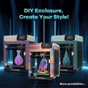 Impresora 3D FLASHFORGE Adventurer 5M - Nivelación automática, impresión de alta velocidad máxima de 23.622 in/s, extrusora directa de 536.0 °F con boquilla desmontable 3S.