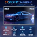 JAV Pizarra blanca interactiva para aula, oficina, hogar, 4K UHD 8+128GB pantalla táctil Smartboard con sistema operativo Android con licencia EDLA integrado y ecosistema de aplicaciones abiertas, Wi-Fi y Bluetooth 
