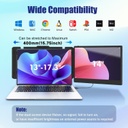 Extensor de pantalla KEFEYA para laptop, 24&quot; Full HD IPS - con puerto USB-C/HDMI – Con Speaker - Windows, Mac, 60Hz.