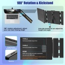 Extensor de pantalla KEFEYA para laptop, 24&quot; Full HD IPS - con puerto USB-C/HDMI – Con Speaker - Windows, Mac, 60Hz.