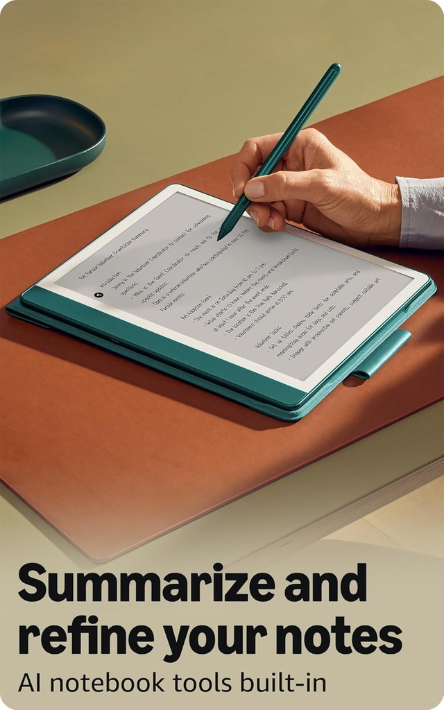 Amazon Kindle Scribe (16 GB). Tus notas, documentos y libros, todo junto. Incluye resumen de cuadernos por AI. Incluye lápiz prémium. Tungsteno Visita la tienda Kindle de Amazon 