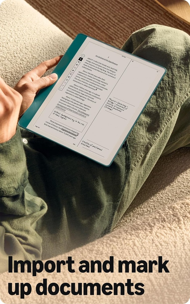 Amazon Kindle Scribe (16 GB). Tus notas, documentos y libros, todo junto. Incluye resumen de cuadernos por AI. Incluye lápiz prémium. Tungsteno Visita la tienda Kindle de Amazon 