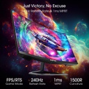Monitor Curvo Sceptre C25 – 24,5&quot;  FullHD VA – 240Hz - 1ms (C255B-FWT240)