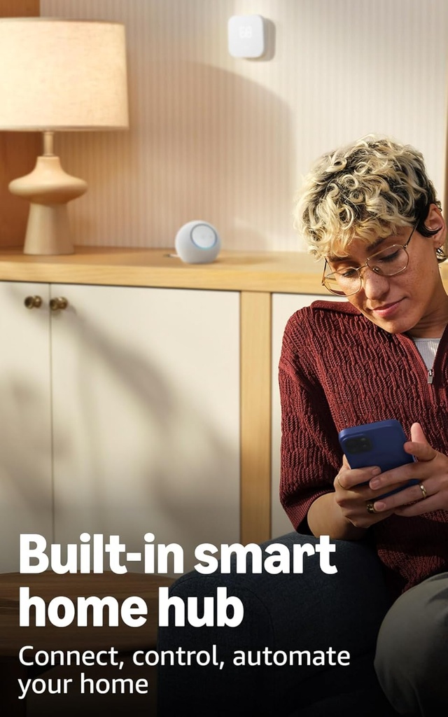 Amazon Echo Dot Max (modelo más reciente): parlante Alexa con sonido que llena la habitación y graves casi 3 veces más potentes, ideal para salas y espacios medianos, diseñado para Alexa+, grafito