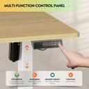 DEVAISE - Escritorio eléctrico de pie de 48 pulgadas, escritorio de altura ajustable para estar de pie para oficina en casa, escritorio ergonómico para sentarse y estar de pie con pantalla táctil LED 