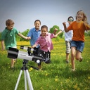 Telescopio para niños principiantes, apertura de 70 mm, telescopio refractor astronómico de 400 mm para adultos estudiantes - Telescopios de viaje con trípode, adaptador para teléfono (Plata) 