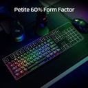 Teclado Mecanico HyperX Alloy Origins 60 - Factor de forma ultra compacto 60% - Retroiluminación LED RGB, Software NGENUITY. Switch Red HyperX lineal.