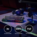 Teclado Mecanico HyperX Alloy Origins 60 - Factor de forma ultra compacto 60% - Retroiluminación LED RGB, Software NGENUITY. Switch Red HyperX lineal.