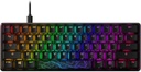 Teclado Mecanico HyperX Alloy Origins 60 - Factor de forma ultra compacto 60% - Retroiluminación LED RGB, Software NGENUITY. Switch Red HyperX lineal.