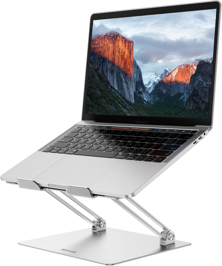 BESIGN LS10 - Soporte de aluminio para portátil/computadora, soporte ergonómico ajustable para portátil, soporte elevador, compatible con Air, Pro, Dell, HP, Lenov