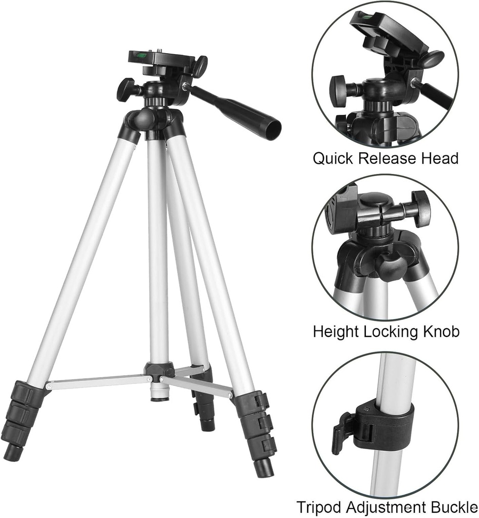 Telescopios, telescopio para niños y adultos principiantes, apertura de 70 mm, longitud focal de 400 mm, telescopio refractor de viaje con montaje AZ para observar la luna y el paisaje - Negro 
