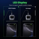 UGREEN Uno Charger - Cargador USB C de 65 W, Nexode, 3 puertos, robot GaN, adaptador de corriente USB C compacto y rápido para MacBook Pro, iPhone 15 Pro, Galaxy S24/S23, Pixel 8, Steam Deck, ROG Ally