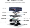 Beelink Mini PC S12 Pro, Intel 12ª generación Alder Lake - N100(hasta 3.4 GHz), 16 GB DDR4 RAM 500 GB M.2 SSD, soporte para computadora de escritorio 4K Dual Display/USB3.2/WiFi 6/BT5.2/Gigabit