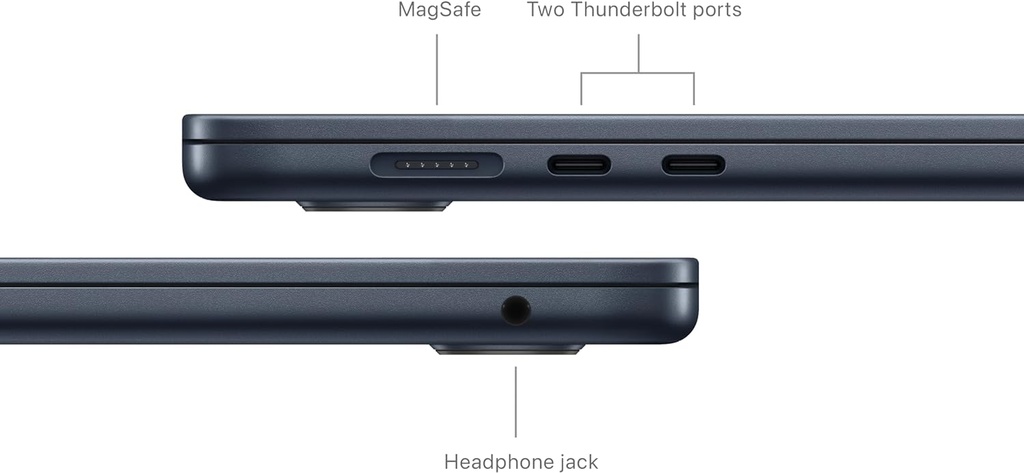  Apple Laptop MacBook Air 2024 de 15 pulgadas con chip M3: diseñada para Apple Intelligence, pantalla de retina líquida de 15.3 pulgadas, memoria unificada de 8 GB, almacenamiento SSD de 512 GB,
