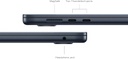  Apple Laptop MacBook Air 2024 de 15 pulgadas con chip M3: diseñada para Apple Intelligence, pantalla de retina líquida de 15.3 pulgadas, memoria unificada de 8 GB, almacenamiento SSD de 512 GB,