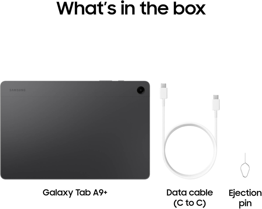 &quot;	SAMSUNG Galaxy Tab A9+ Plus Tableta Android de 11 pulgadas y 128 GB