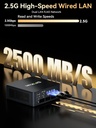 GMKtec M6 Ultra Gaming Mini PC Ryzen 7640HS (Actualizado 6600H/ 6800U), 32GB RAM DDR5 1TB SSD Dual NIC LAN 2.5GbE Computadoras de escritorio para oficina y hogar, Triple pantalla 4K, WiFi 6, USB4, BT 