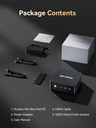 GMKtec M6 Ultra Gaming Mini PC Ryzen 7640HS (Actualizado 6600H/ 6800U), 32GB RAM DDR5 1TB SSD Dual NIC LAN 2.5GbE Computadoras de escritorio para oficina y hogar, Triple pantalla 4K, WiFi 6, USB4, BT 