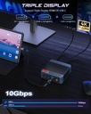 BOSGAME E5 11 Pro Mini PC Ryzen, 5300U de 4 núcleos de 8 hilos, escritorio LAN dual 8GB DDR4 256GB SSD Computadoras, pantallas triples HDMI 2.0x1, DisplayPortx1, USB-C x1, Wi-Fi 5, BT 5.0 