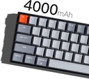 Keychron Teclado mecánico inalámbrico K6 Bluetooth 5.1 con interruptor rojo Keychron K Pro, retroiluminación LED, batería recargable, teclado compacto de 68 teclas compatible con Mac Windows