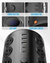 TenTrend - Torre de regleta con 16 salidas y 5 puertos USB (2 USB-C), protector de sobretensiones TenTrend 1875W 1500J con cable de extensión de 6 pies, torre de múltiples salidas para escritorio de