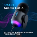 Logitech G Yeti GX - Micrófono dinámico RGB para juegos, micrófono para podcast con LIGHTSYNC, Blue VO!CE, control G HUB, USB Plug and Play - Negro 