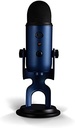 Logitech Creators Blue Yeti - Micrófono USB para juegos, transmisión, podcast, YouTube, Discord, PC, sonido de estudio, Plug & Play, azul medianoche 