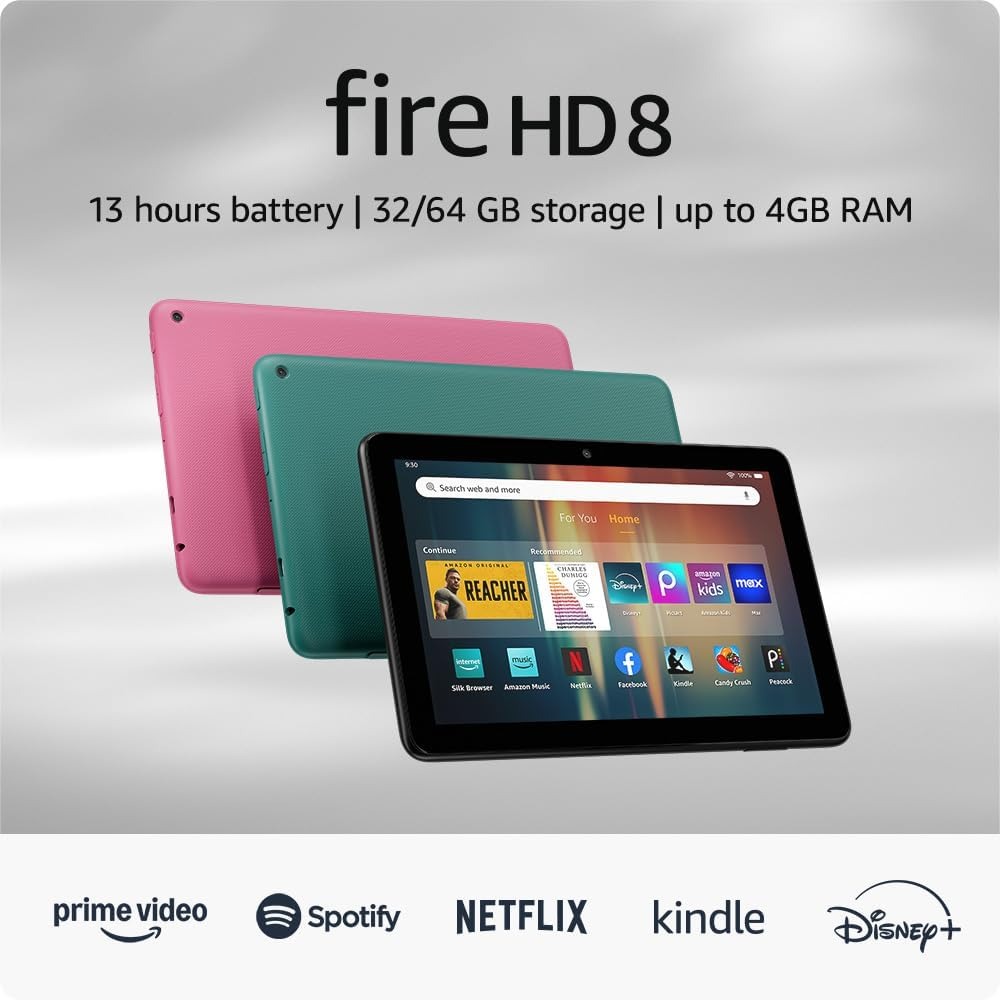 Tablet Amazon Fire HD 8″ - 3GB RAM - 32GB. Color Negro (versión 2024)