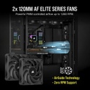 Corsair iCUE H100i RGB Elite - Enfriador líquido para CPU (16 LED RGB dinámicos, ventiladores FDB de 4.724 in AF Elite Series, radiador de 9.449 in, compatible con software iCUE, enchufes LGA 1700,