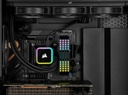 Corsair iCUE H100i RGB Elite - Enfriador líquido para CPU (16 LED RGB dinámicos, ventiladores FDB de 4.724 in AF Elite Series, radiador de 9.449 in, compatible con software iCUE, enchufes LGA 1700,