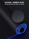 EASEMO Alfombrilla de mouse para juegos, RGB, XXL grande (35.4 x 15.75 x 0.16 pulgadas) con 7 colores LED, 11 modos de iluminación y superficie de tela impermeable, base de goma antideslizante para