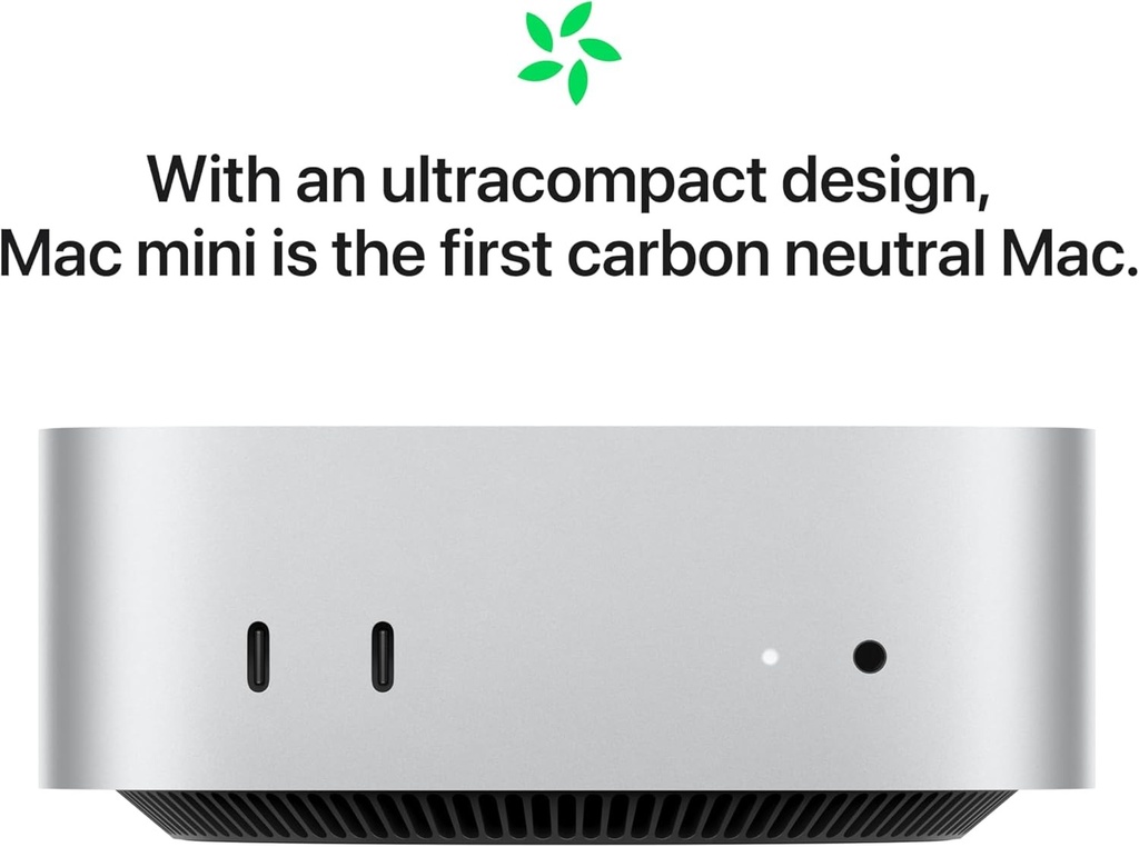 Apple 2024 Mac Mini Desktop Computer with M4 chip with 10‑core CPU and 10‑core GPU: Built for Apple Intelligence, 16GB Unified Memory, 512GB SSD