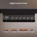 Escritorio eléctrico reversible en forma de L de 55 pulgadas, fibra de carbono negro | Corner Height Adjustable Computer Table, Stand Up Desk with 3 Memory Presets, Reinforced Frame for Home Office, Workstation 