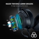 Razer Kraken V3 X Auriculares USB con cable para juegos: construcción ligera, controladores Triforce de 1.575 in, micrófono cardioide HyperClear, sonido envolvente 7.1, iluminación Chroma RGB, color