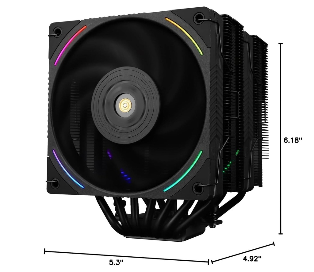 Thermalright Phantom Spirit 120 EVO - Enfriador de CPU, ventilador dual TL-K12 PWM, 7 tubos de calor de refrigeración de CPU, con velocidad de 2150 RPM, para AMD AM4 AM5/Intel