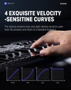 Donner Controlador de teclado MIDI USB-C, mini teclado MIDI portátil de 25 teclas con 8 almohadillas de batería, pantalla OLED, 16 básculas inteligentes, arpegio, reproducción, software de 4 DAW y 40
