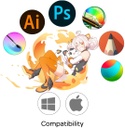 GAOMON M10K - Tableta de dibujo, tableta gráfica grande de 10 x 6 pulgadas con anillo táctil, 8192 niveles sin batería, 10 teclas de acceso rápido, tableta artística para diseño, escritura, edición,