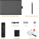 GAOMON M10K - Tableta de dibujo, tableta gráfica grande de 10 x 6 pulgadas con anillo táctil, 8192 niveles sin batería, 10 teclas de acceso rápido, tableta artística para diseño, escritura, edición,