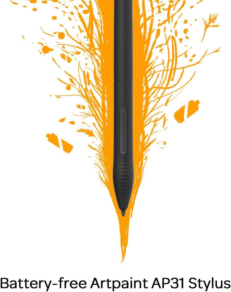 GAOMON M10K - Tableta de dibujo, tableta gráfica grande de 10 x 6 pulgadas con anillo táctil, 8192 niveles sin batería, 10 teclas de acceso rápido, tableta artística para diseño, escritura, edición,