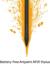 GAOMON M10K - Tableta de dibujo, tableta gráfica grande de 10 x 6 pulgadas con anillo táctil, 8192 niveles sin batería, 10 teclas de acceso rápido, tableta artística para diseño, escritura, edición,