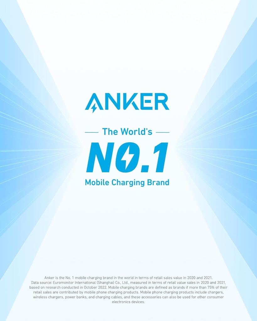 Anker - Regleta de protección contra sobretensiones (2100J), 12 salidas con 1 USB C y 2 puertos USB para iPhone 15/15 Plus/15 Pro/15 Pro Max, cable de extensión de 5 pies, enchufe plano, carga USB C