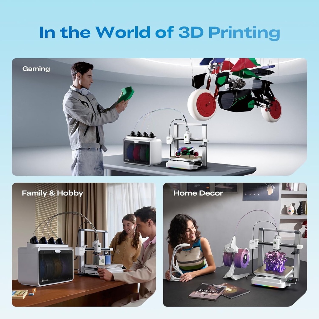 Creality Impresora 3D SPARKX i7 con monitoreo de cámara AI, nivelación automática, impresión de escritorio silenciosa de alta velocidad, fácil configuración, extrusora de unidad directa, conectividad 