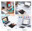 GAOMON Tableta de dibujo S620 de 6.5 x 4 pulgadas con lápiz pasivo 8192 4 teclas expresas personalizables para arte digital, pintura, reproducción OSU, compatible con PC con Windows, Mac