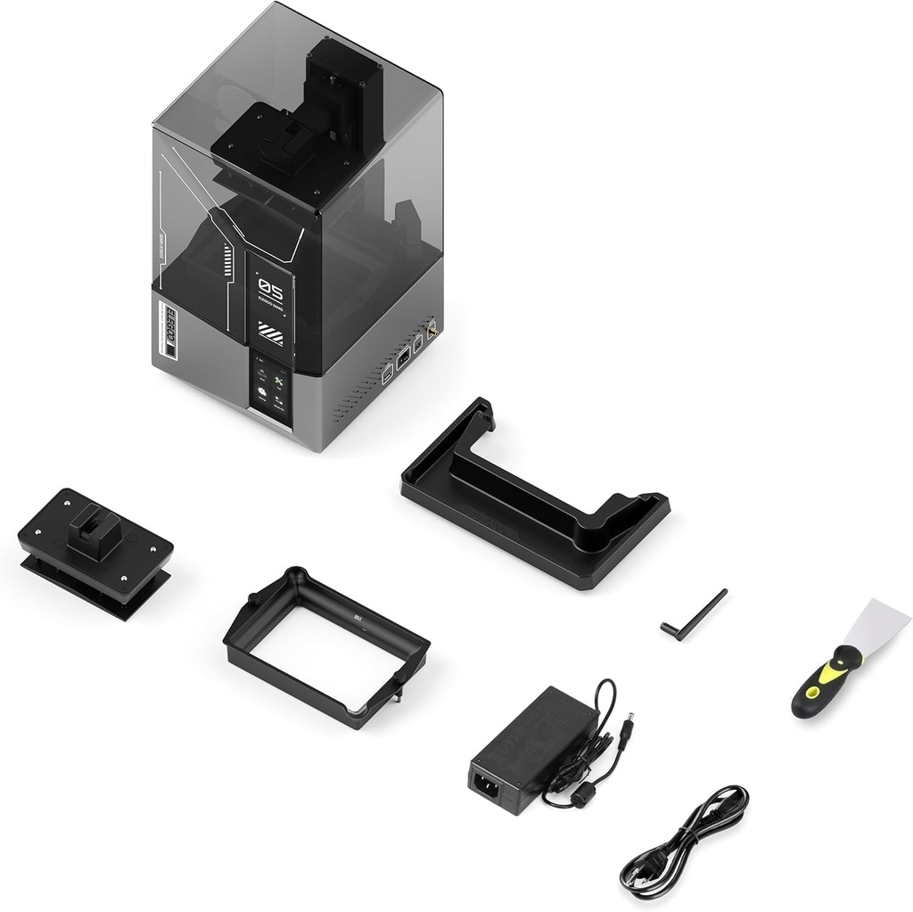 ELEGOO Mars 5 Ultra - Impresora 3D de resina con LCD monocromático 9K de 7", impresión de alta velocidad de 150 mm/h, nivelación automática inteligente, detección inteligente, transferencia WiFi 