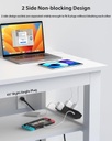 Estación de carga rápida de 40 W, regleta de alimentación con abrazadera de escritorio 20 W USB C, 8 tomacorrientes, 8 puertos USB, 4 USB C y 4 USB A, muebles de oficina, mesita de noche, protector de