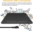 XPPen - Tableta de dibujo Deco 01 V3 actualizada, 16384 niveles de presión sin batería, tableta gráfica OSU de 10 x 6 pulgadas, 8 teclas de acceso rápido para arte digital, enseñanza, almohadilla