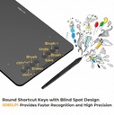 XPPen - Tableta de dibujo Deco 01 V3 actualizada, 16384 niveles de presión sin batería, tableta gráfica OSU de 10 x 6 pulgadas, 8 teclas de acceso rápido para arte digital, enseñanza, almohadilla