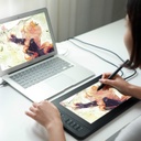 GAOMON PD1161 Tableta de dibujo con pantalla, tableta de arte digital con lápiz capacitivo, inclinación, 8 teclas de acceso directo para pintura, diseño, ilustración, edición, tableta gráfica de 11.6