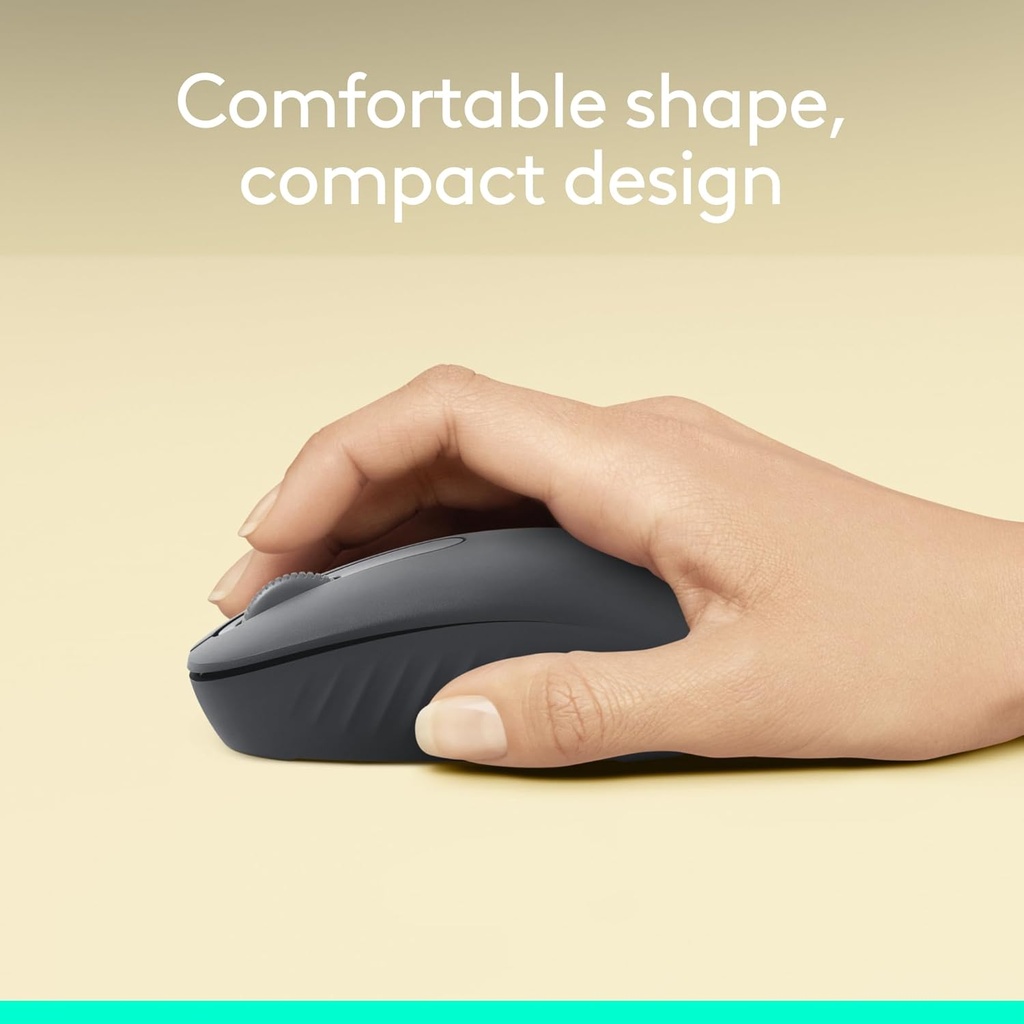 Logitech Ratón inalámbrico Bluetooth M196, compacto y portátil para portátiles, tabletas y más, batería de 12 meses, seguimiento suave, compatible con PC y Mac, Windows y macOS, grafito